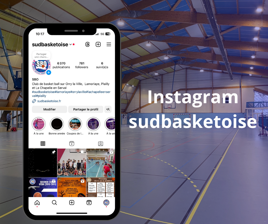 Instagram Sud Basket Oise