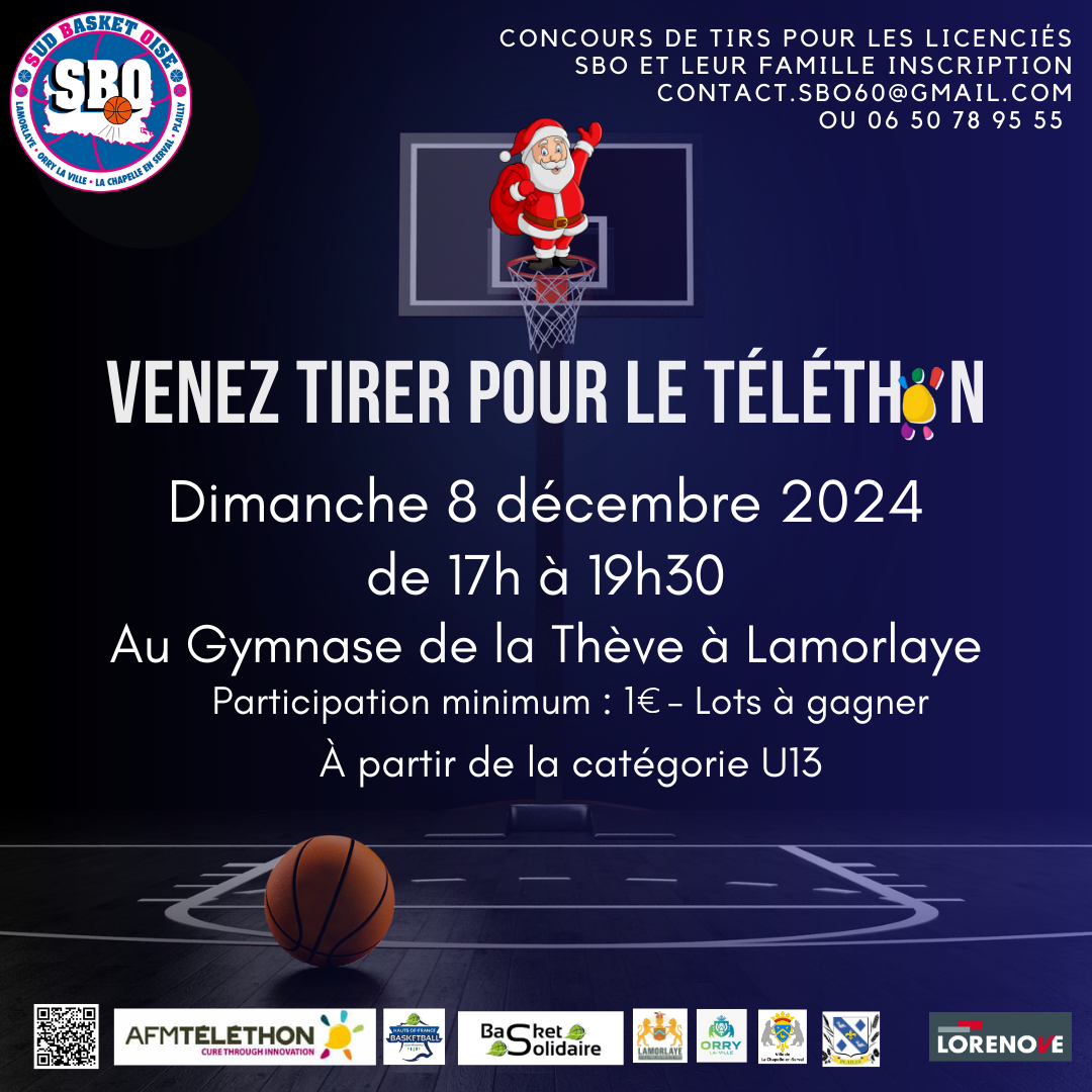 telethon sud basket oise